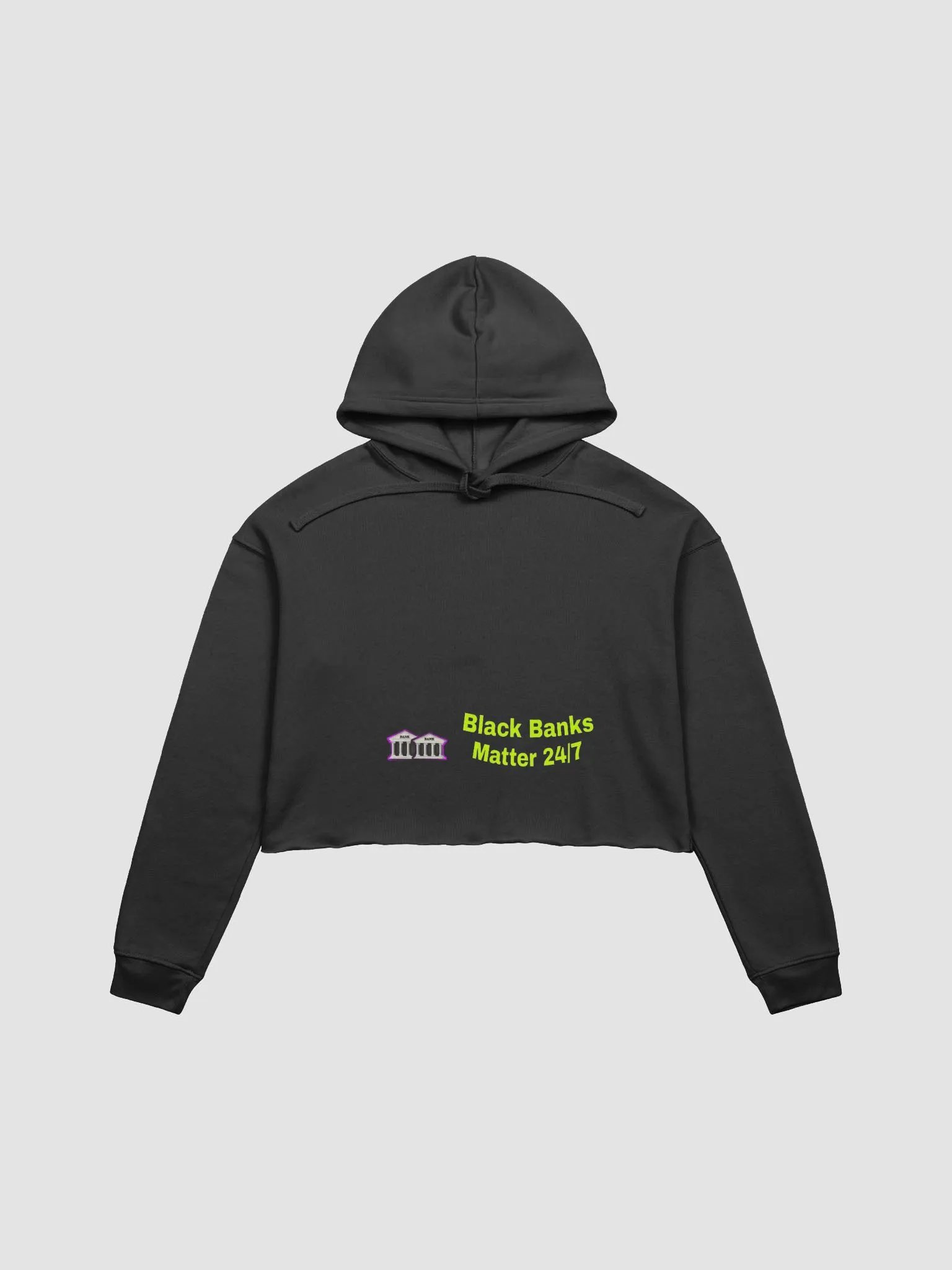 Pixelated Banks Crop Hoodie product image (1)
