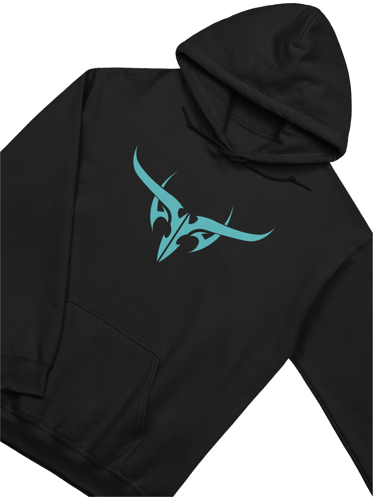 Tribal Skull Teal Hoodie product image (3)