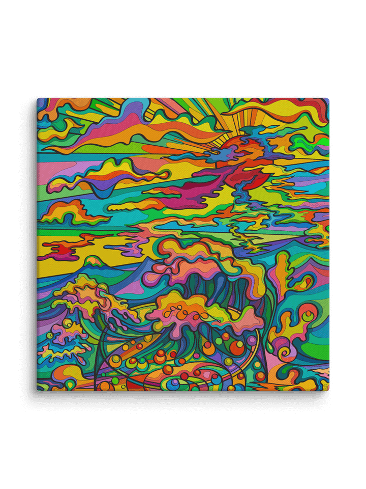 Vibrant Swirls Canvas Art - Sunset & Glass product image (48)