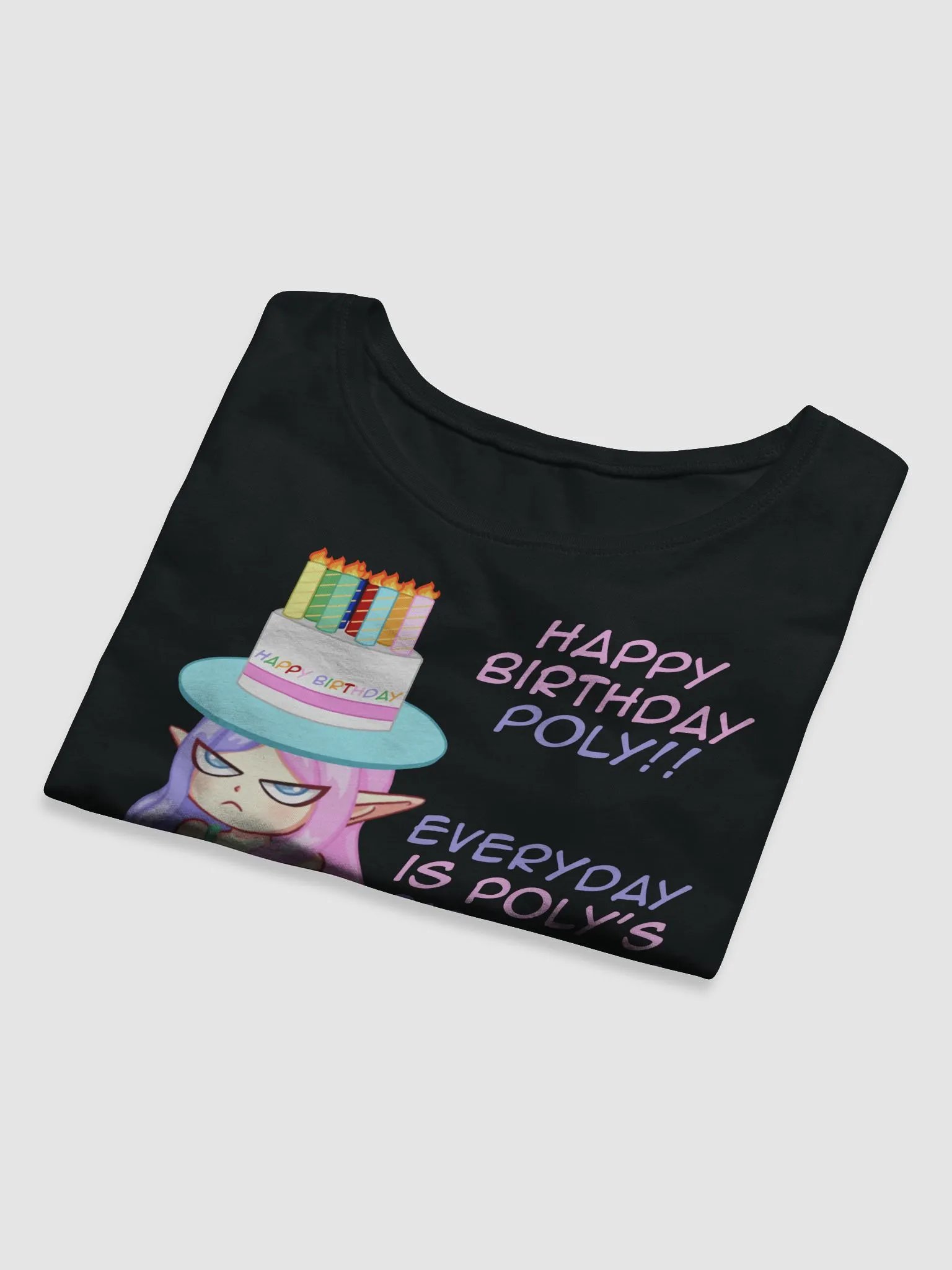 Happy Birthday Poly - Crop T shirt product image (9)