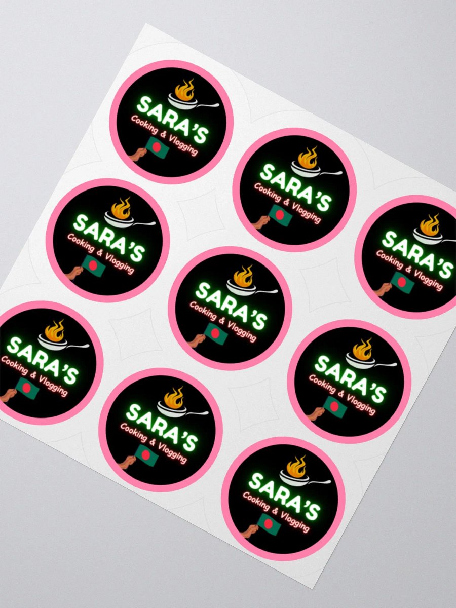 Sara's Sticker Set 3x3 Made of durable vinyl product image (2)