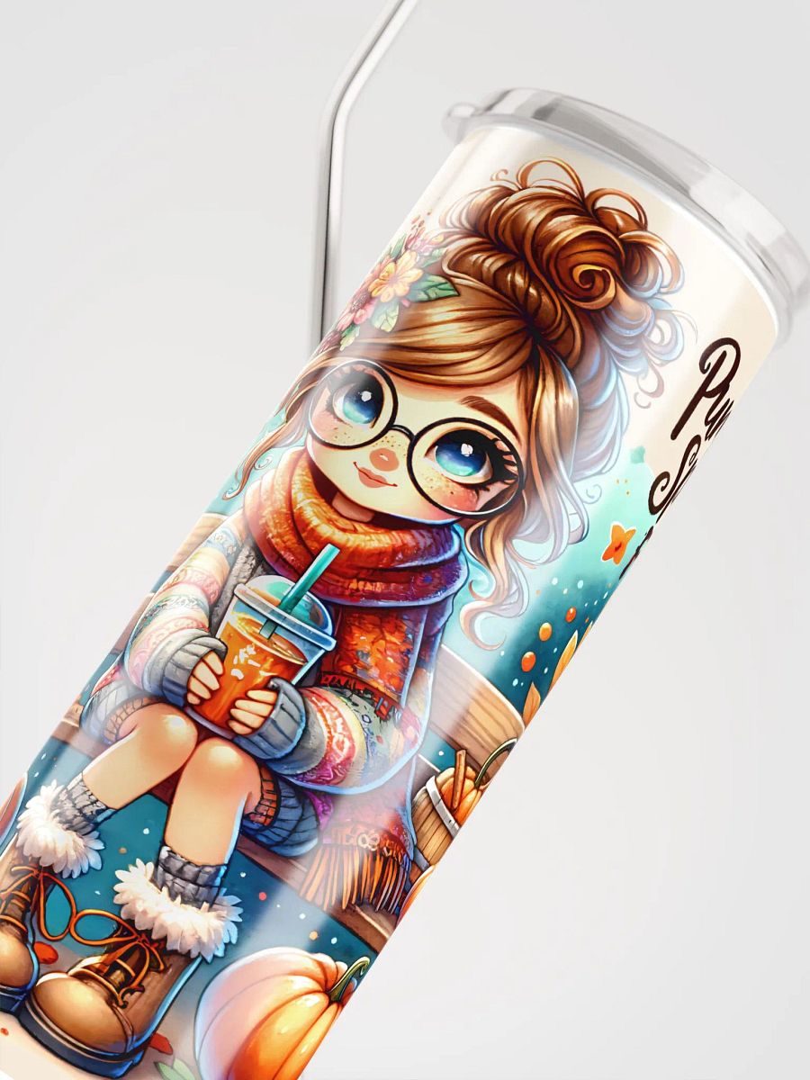 Autumn Design Pumpkin Spice Fiesta Ice Tea Fall Stainless Steel Tumbler product image (5)