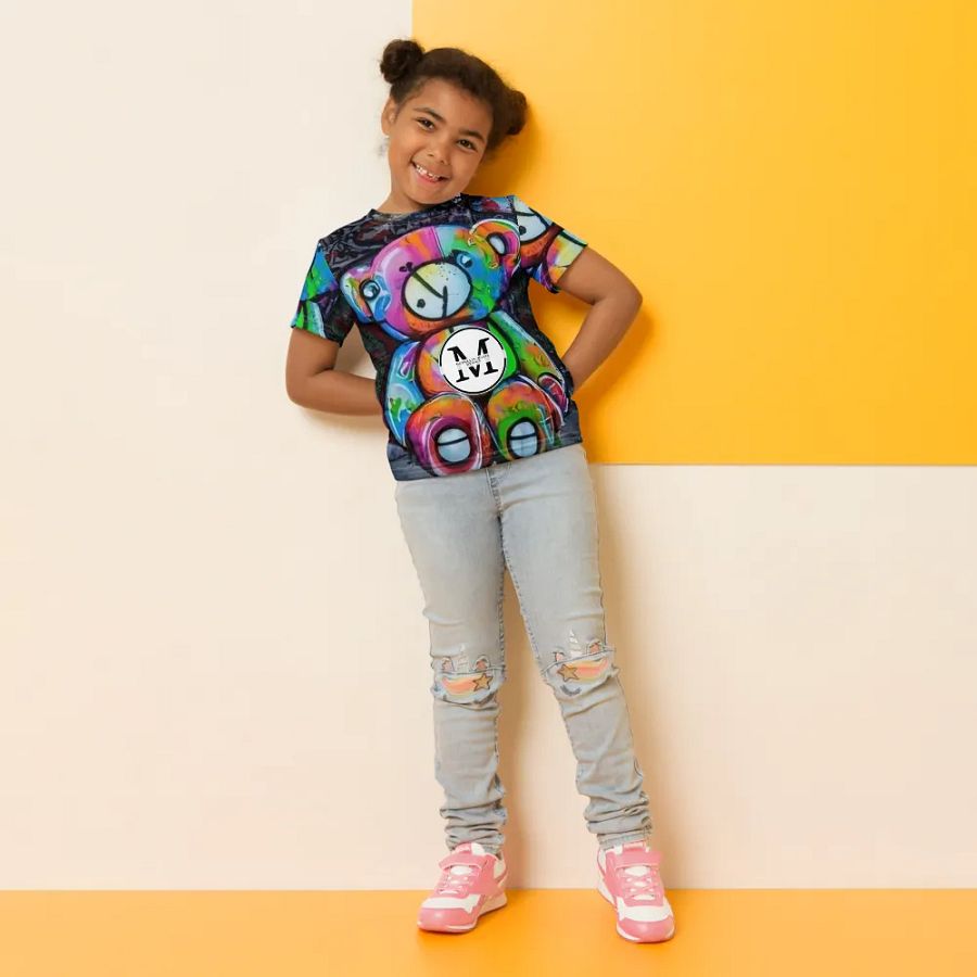 Graffiti Teddy Bear Kids T-Shirt product image (10)