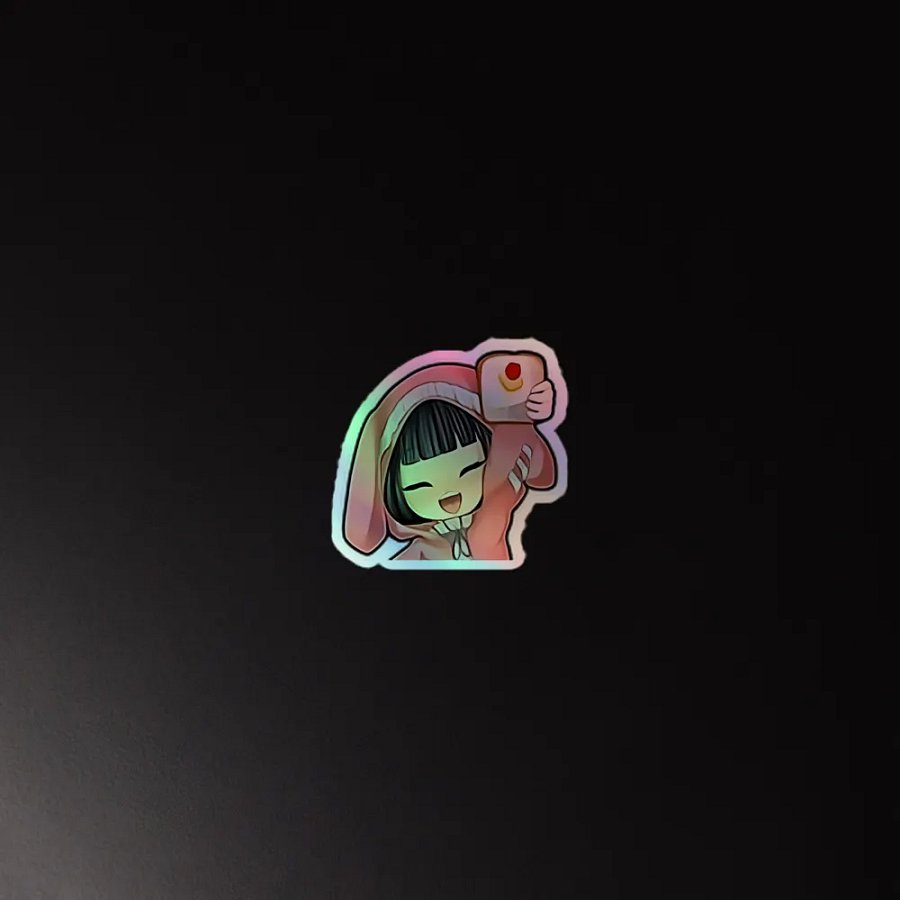 Bunny Feng Toast Sticker (Holographic) product image (2)