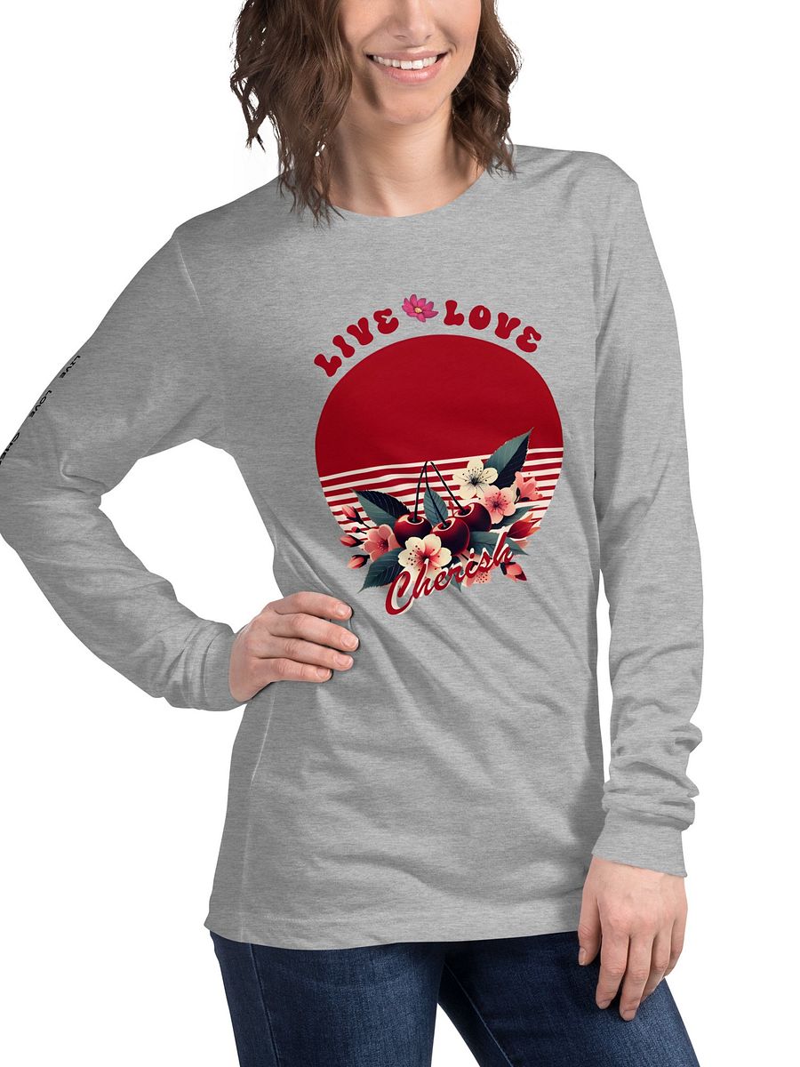 Live Love and Cherish Long Sleeved Tee | Squeeze the Day Cherry Style product image (4)