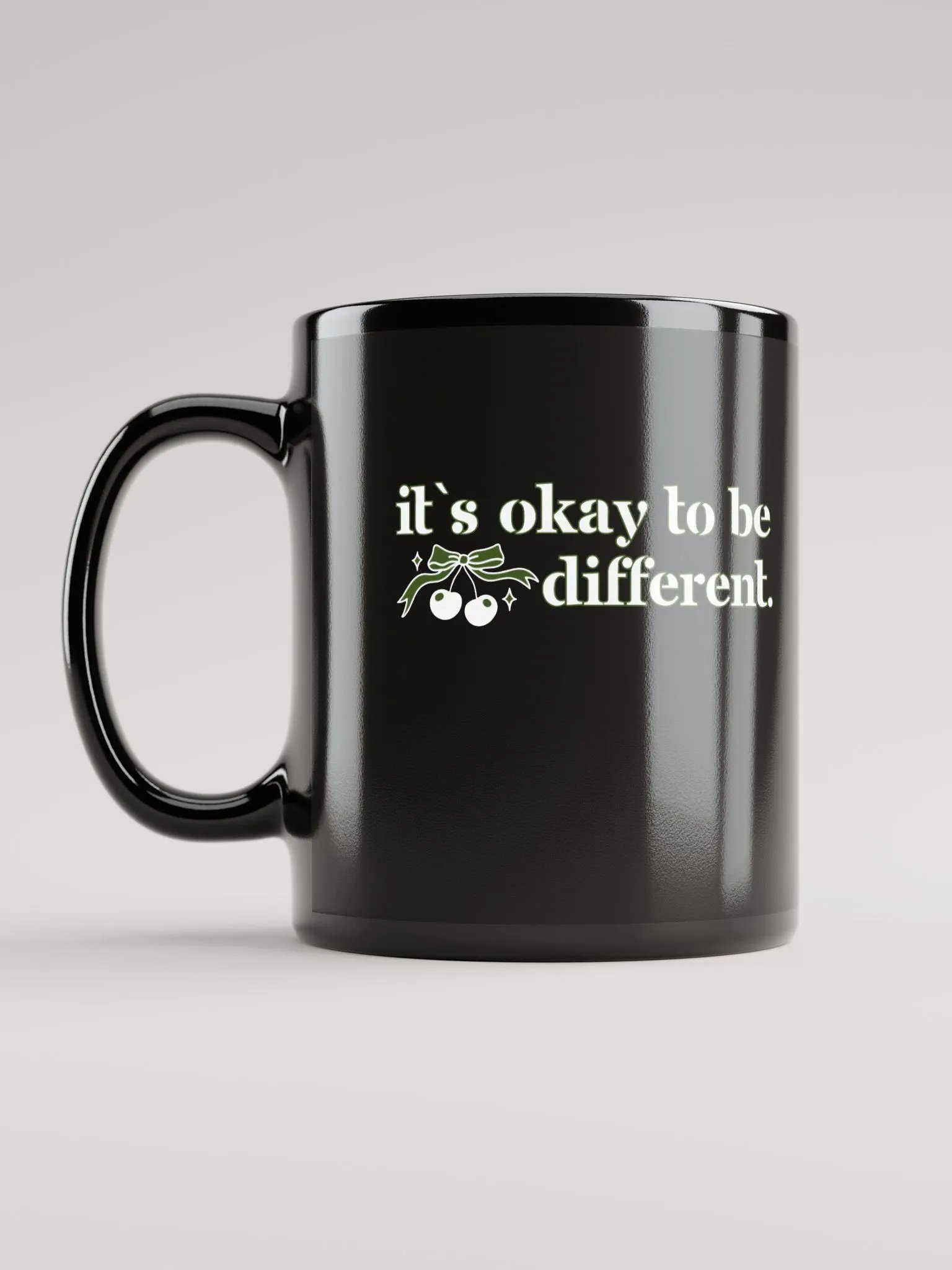 It`s Okay to Not Be Okay Black Glossy Mug product image (6)