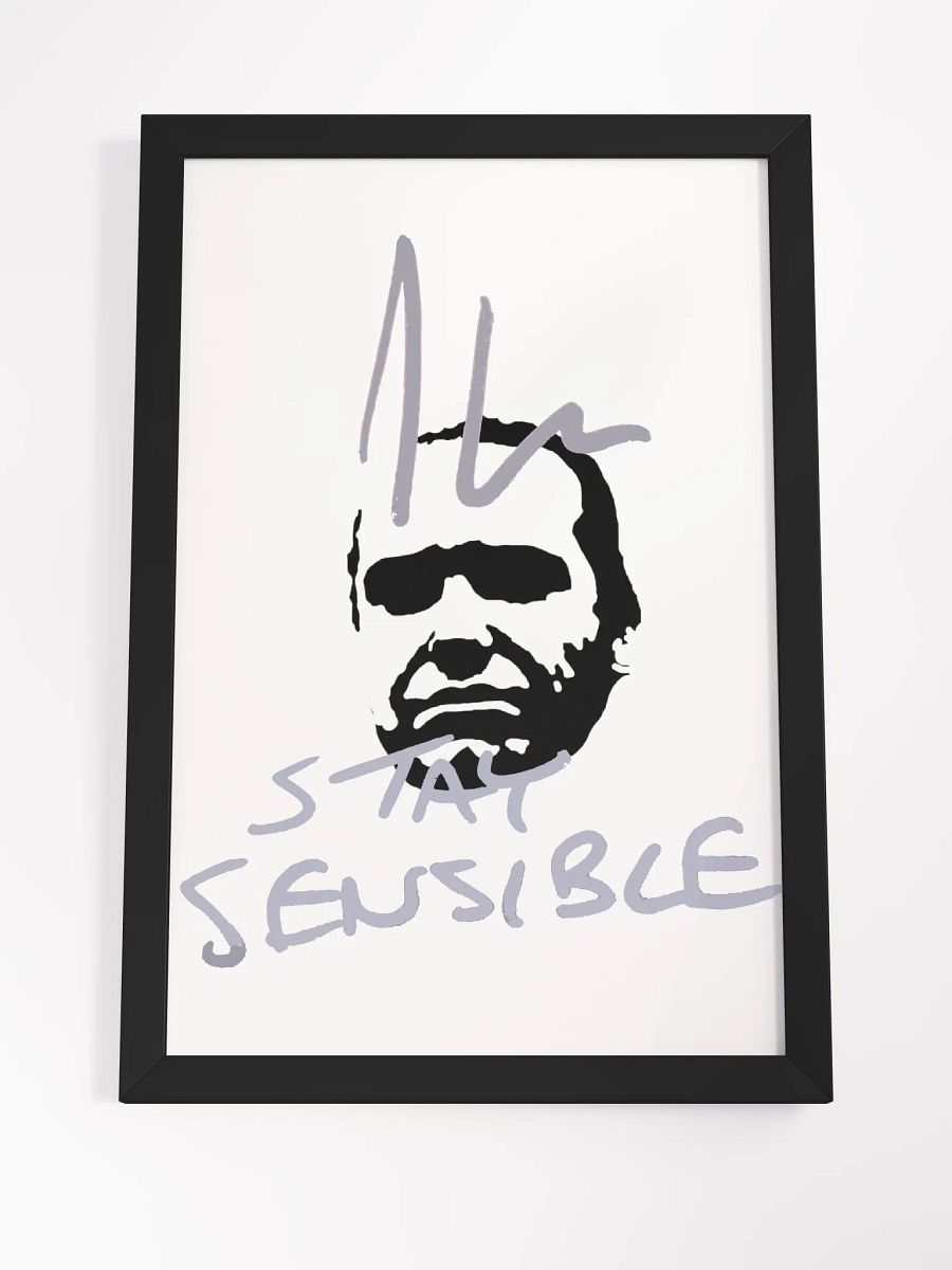 Jon Hare Stay Sensible Framed High-Quality Matte Poster product image (4)