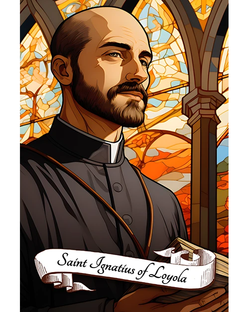 Saint Ignatius of Loyola Patron Saint of Good Decisions, Soldiers, Educators, Religious Retreats, Matte Poster product image (1)