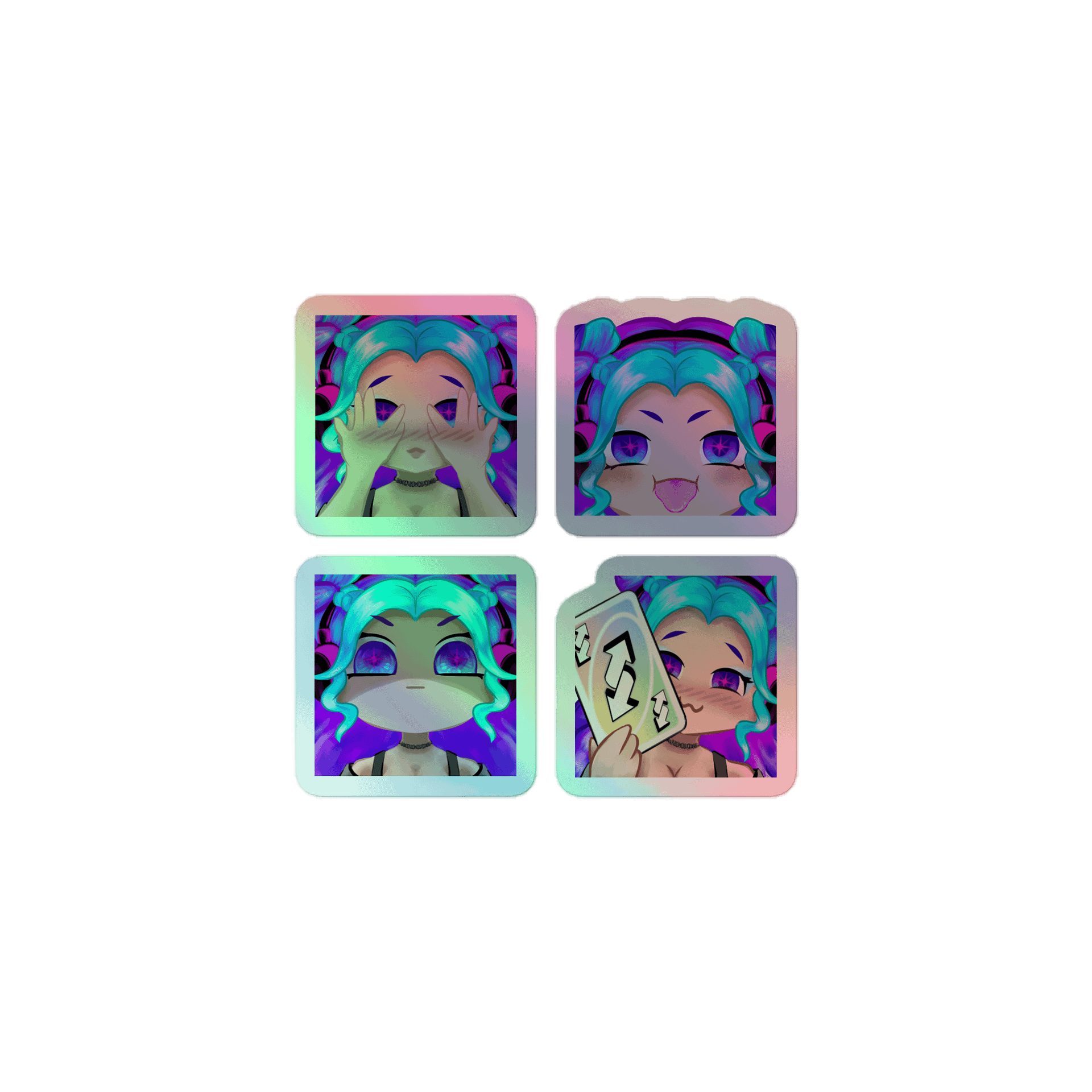 Emote Holo Sticker Sheet 1 product image (1)