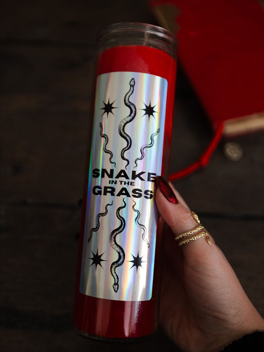 "Snake in the Grass" Candle Sticker product image (4)