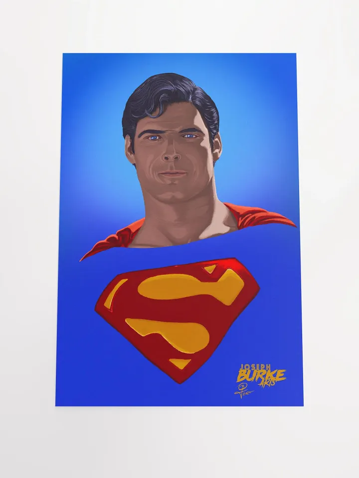 Reeve "Man of Steel" Forever 12x18 Fine Art Print product image (1)