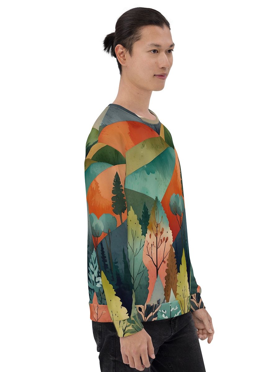 Nature Landscape All-Over Print Recycled Unisex Sweatshirt product image (10)