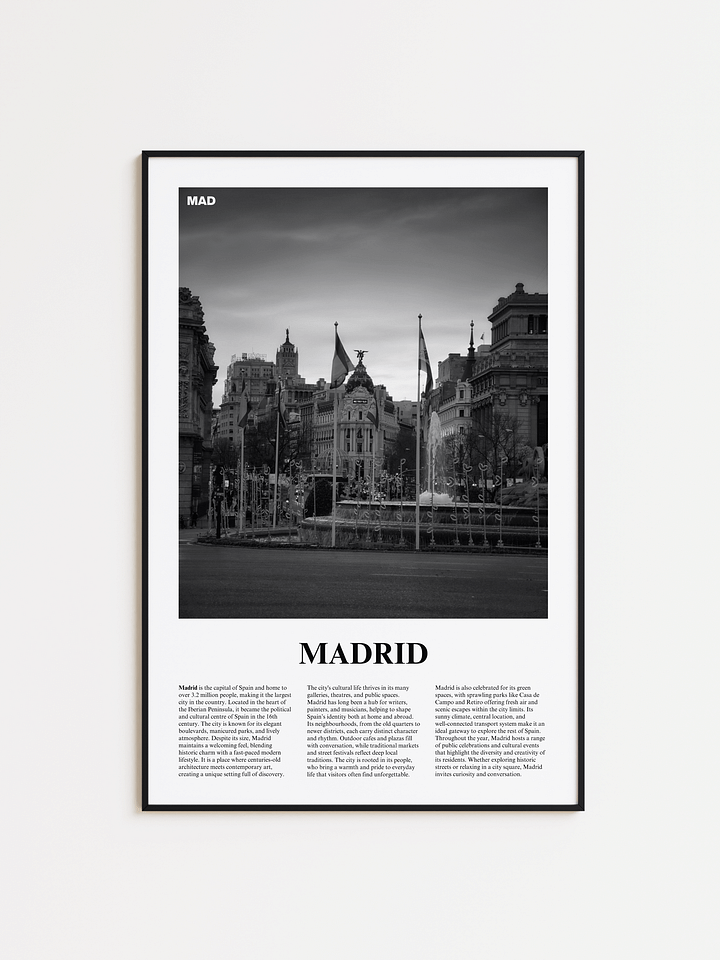 Madrid 03 Newspaper Poster product image (1)