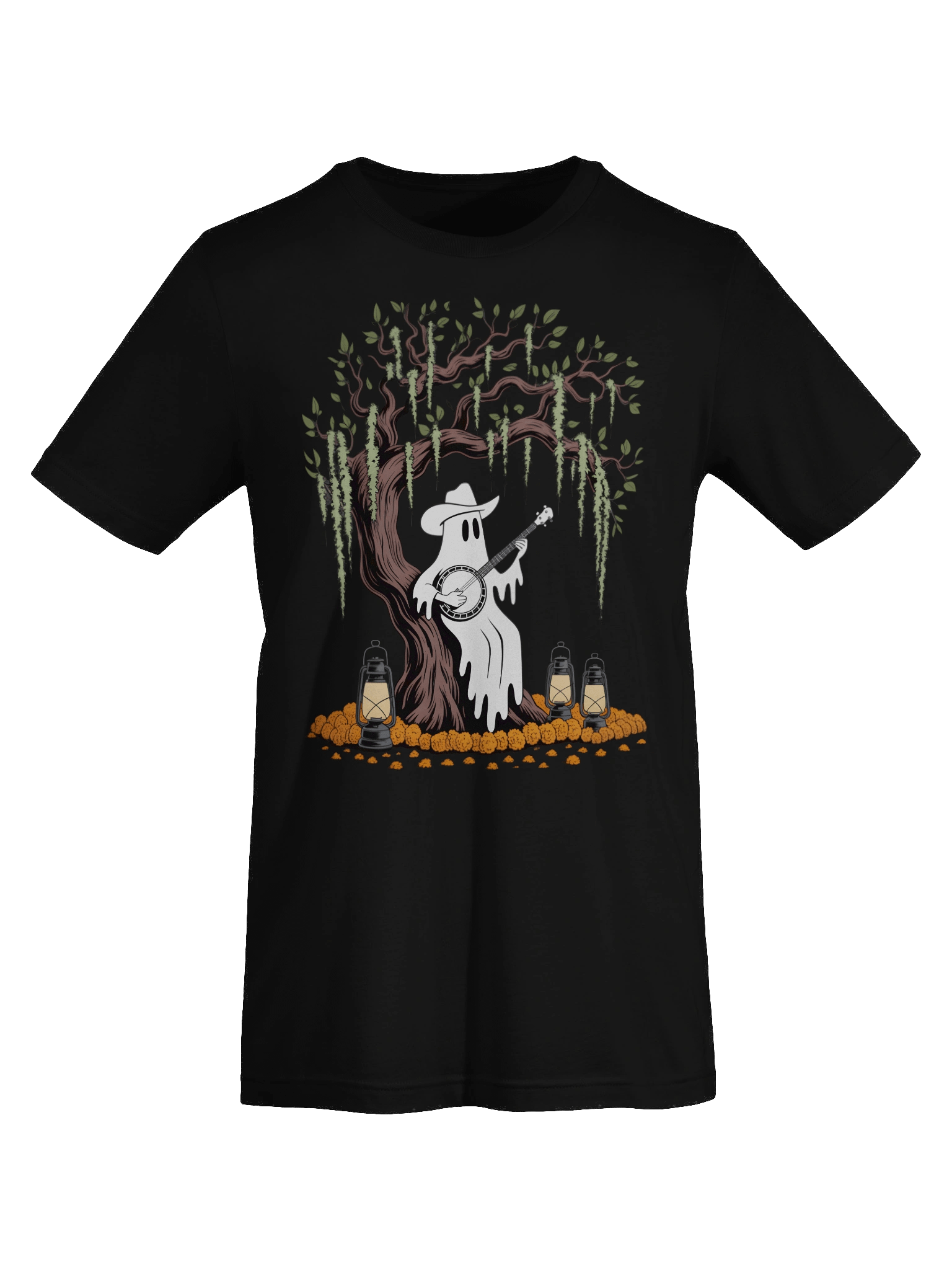 Spooky Serenade Ghost Banjo T-Shirt product image (14)
