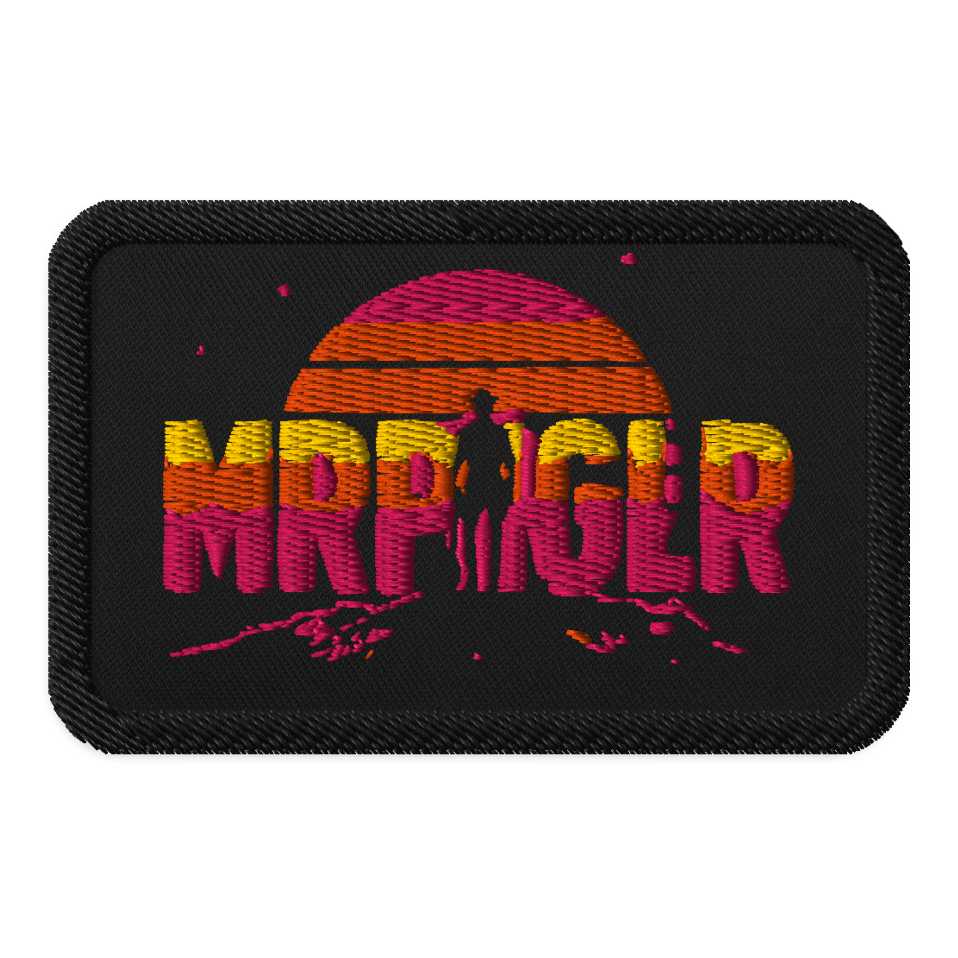Sunset Silhouette Embroidered Patch product image (1)