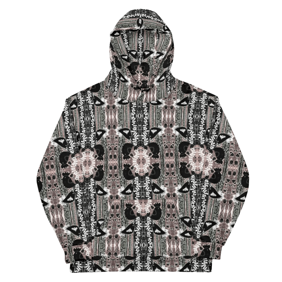 Abstract Floral Birds Unisex All Over Print Pull Over Hoodie product image (12)