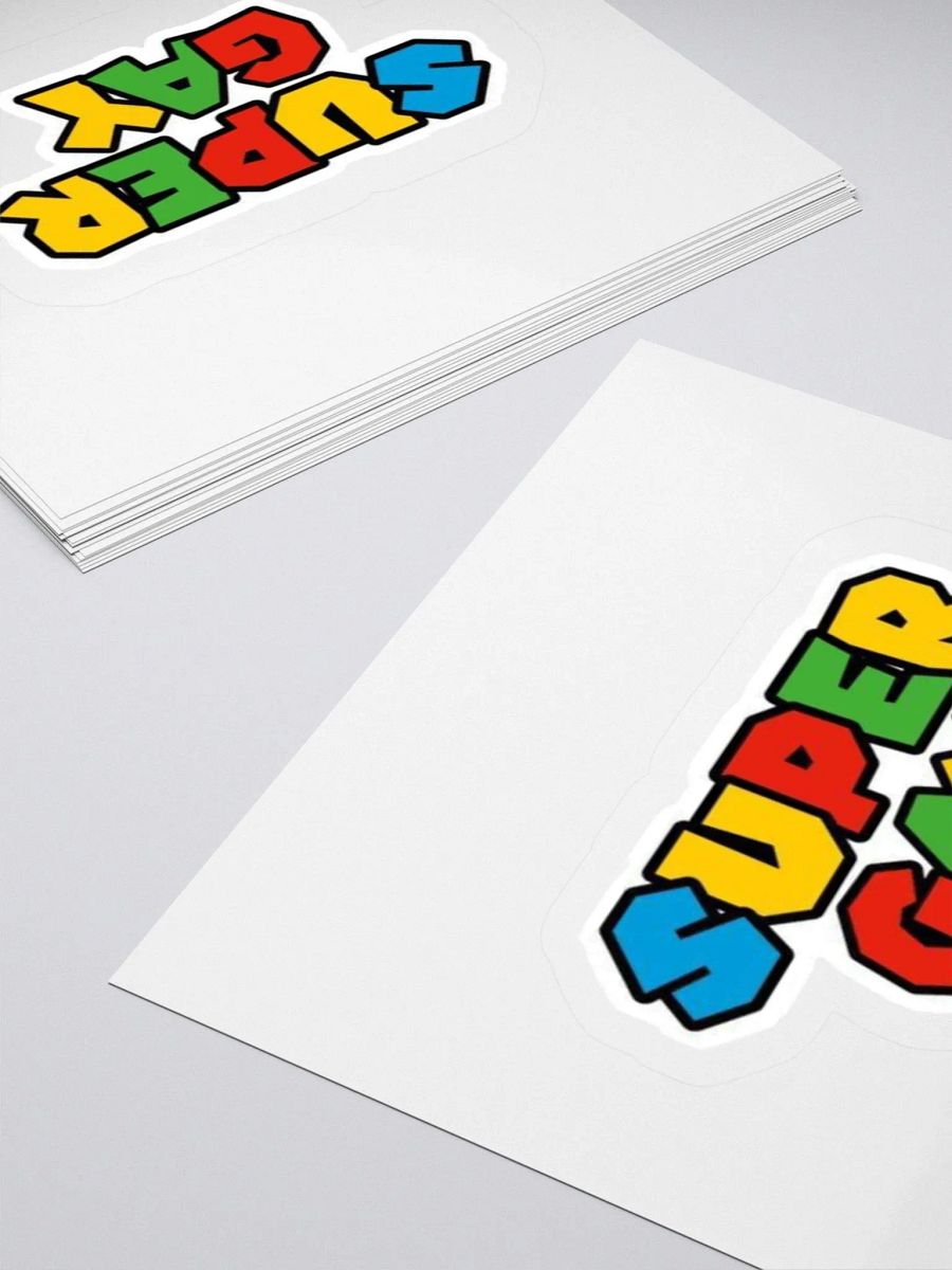 Super Mario Edit Kiss Cut Sticker product image (11)