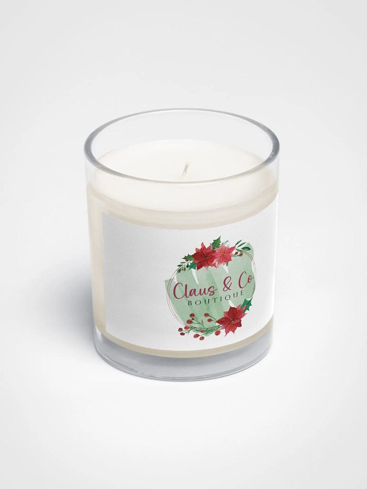 Festive Poinsettia Soy Wax Candle - Claus & Co Merch product image (2)