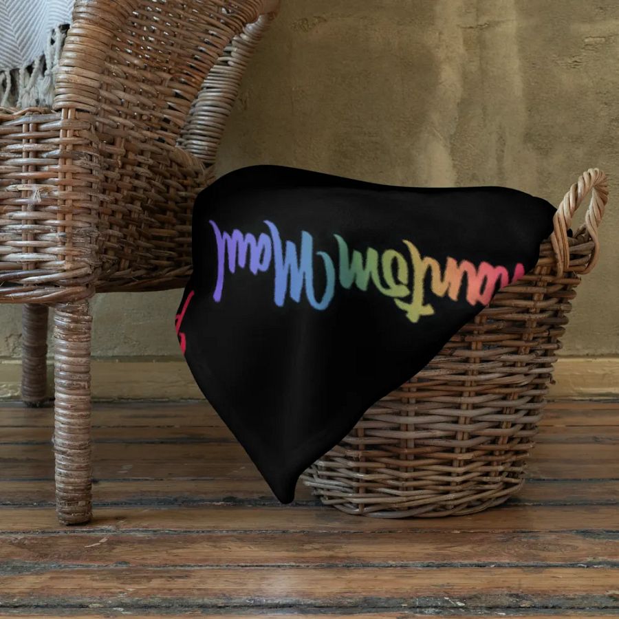 'PhantomMaul' Rainbow Throw Blanket product image (10)
