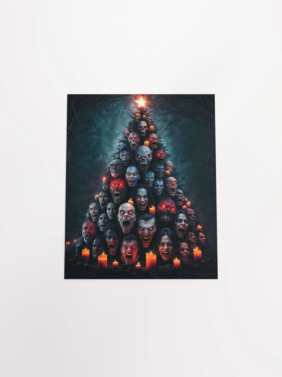Monstrous Faces Christmas Tree Poster product image (27)