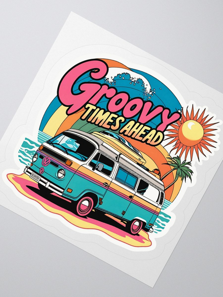 Groovy Times Ahead Van Sticker product image (5)