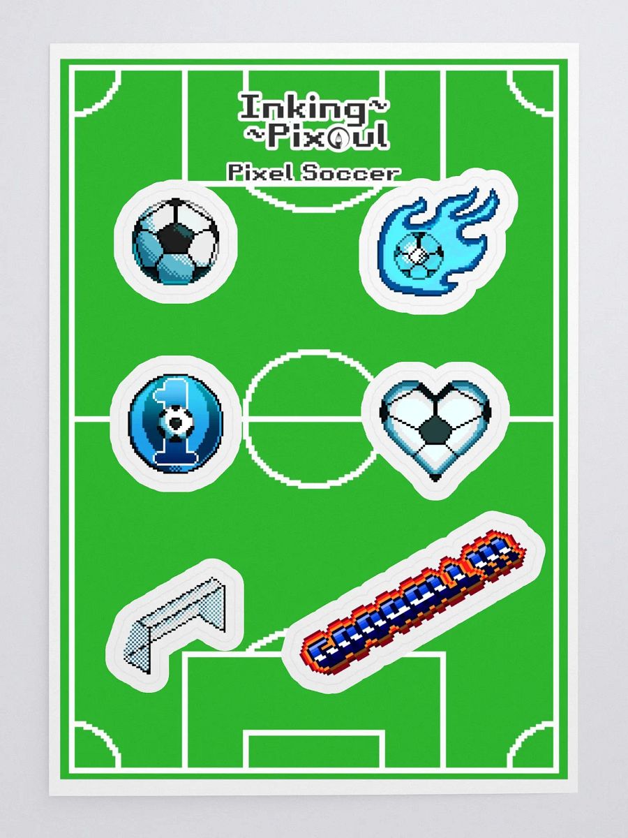 Pixel Soccer Sticker Sheet product image (3)