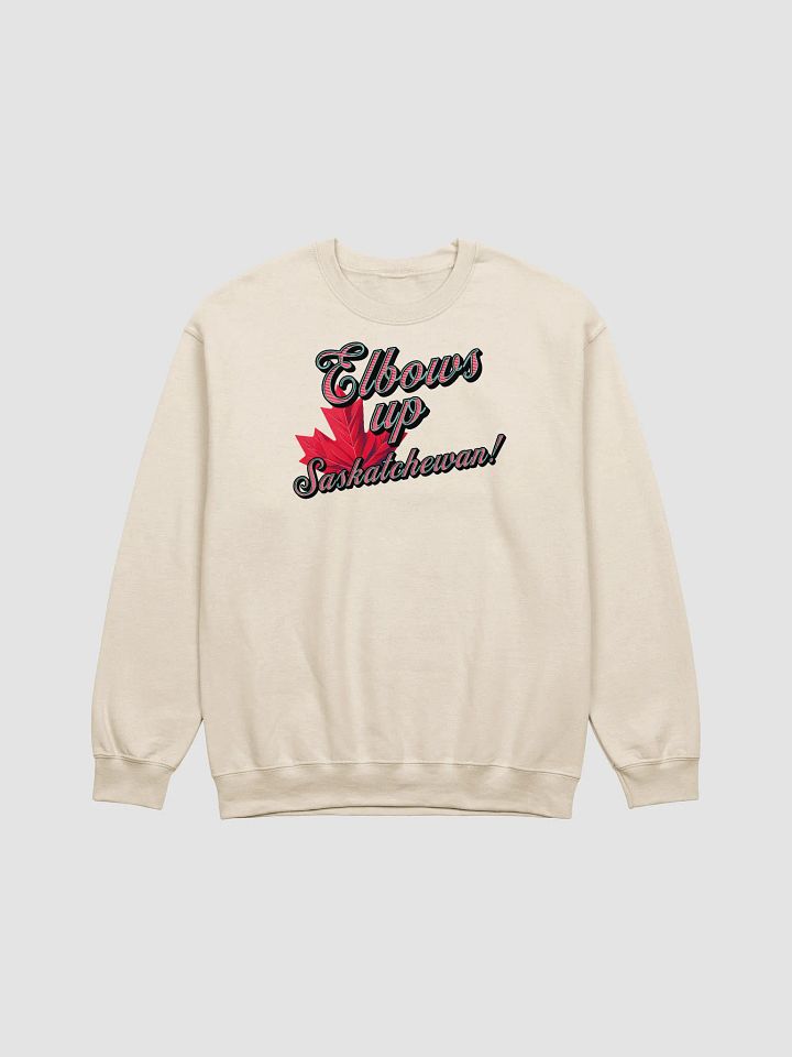 Elbows Up Maple Leaf Saskatchewan Crewneck product image (19)