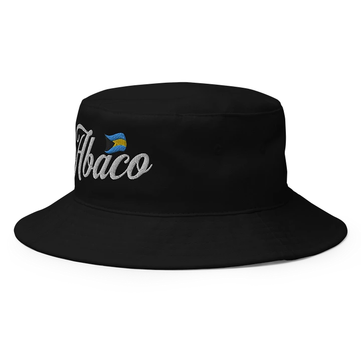 Abaco Bahamas Hat : Bahamas Flag Bucket Hat Embroidered product image (2)