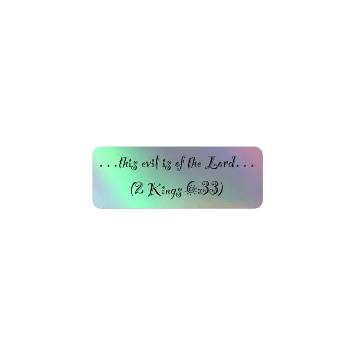 This Evil is of the Lord Sticker 6 product image (1)