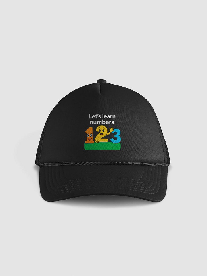 Smiling Numbers Foam Trucker Hat product image (1)