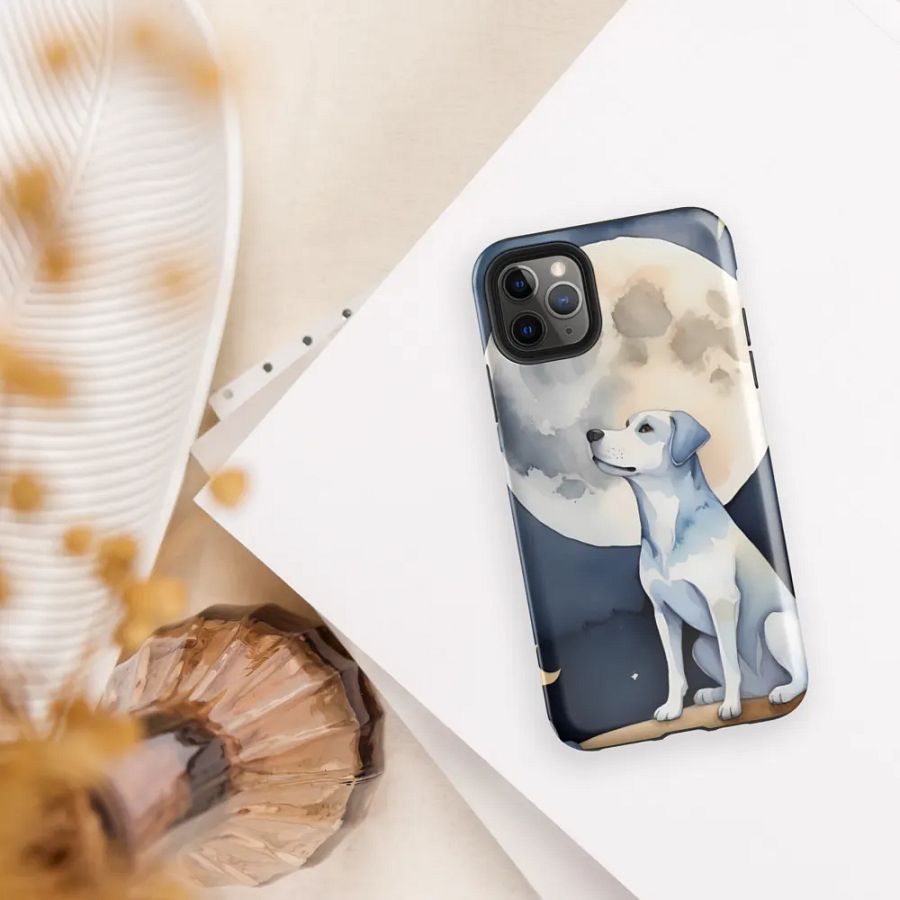 Moonlit Dog iPhone Case product image (37)