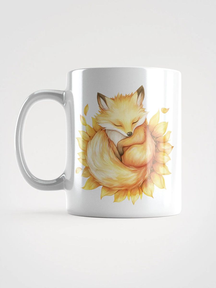 Sleepy Sunflower Fox Mug product image (18)