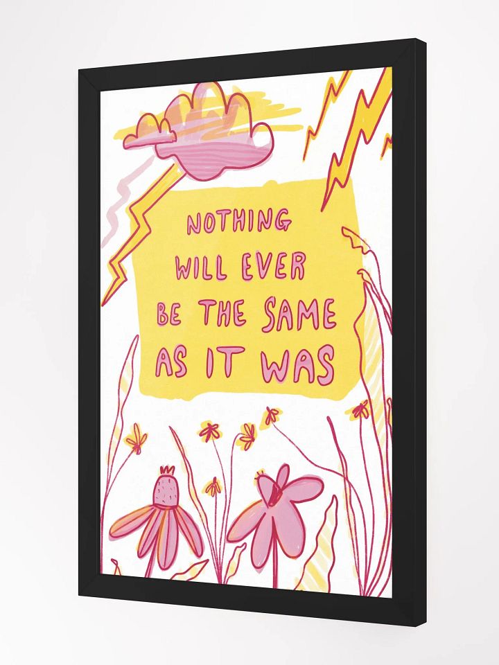 Nothing Framed Art Print product image (2)