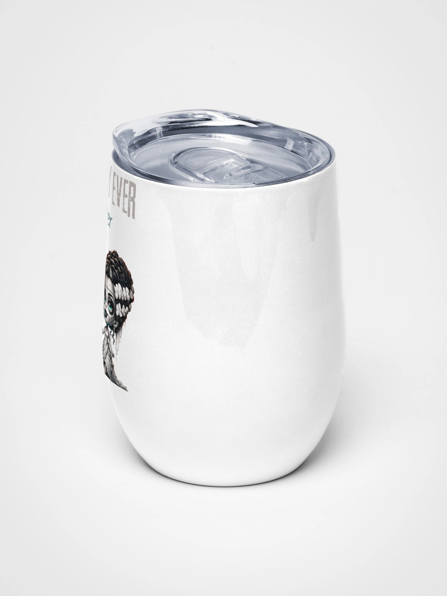 Gothic Wedding Bliss Frankenstein and Bride Wine Tumbler product image (5)