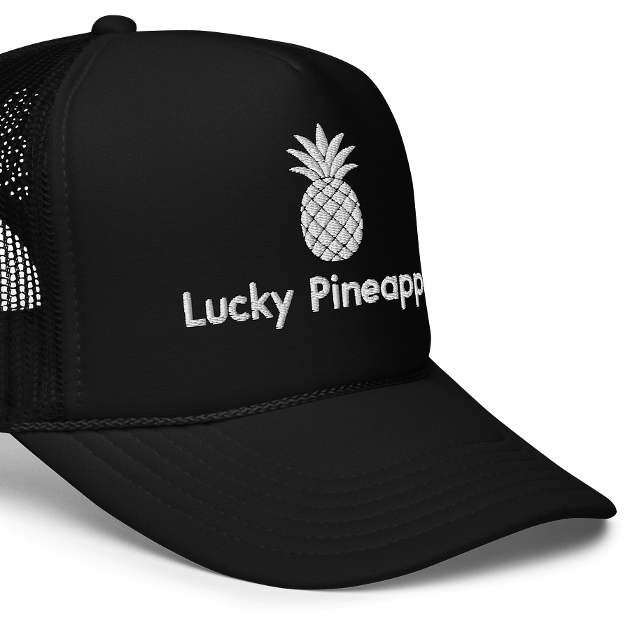 Lucky Pineapple Films Logo Embroidered Black Trucker Hat product image (5)
