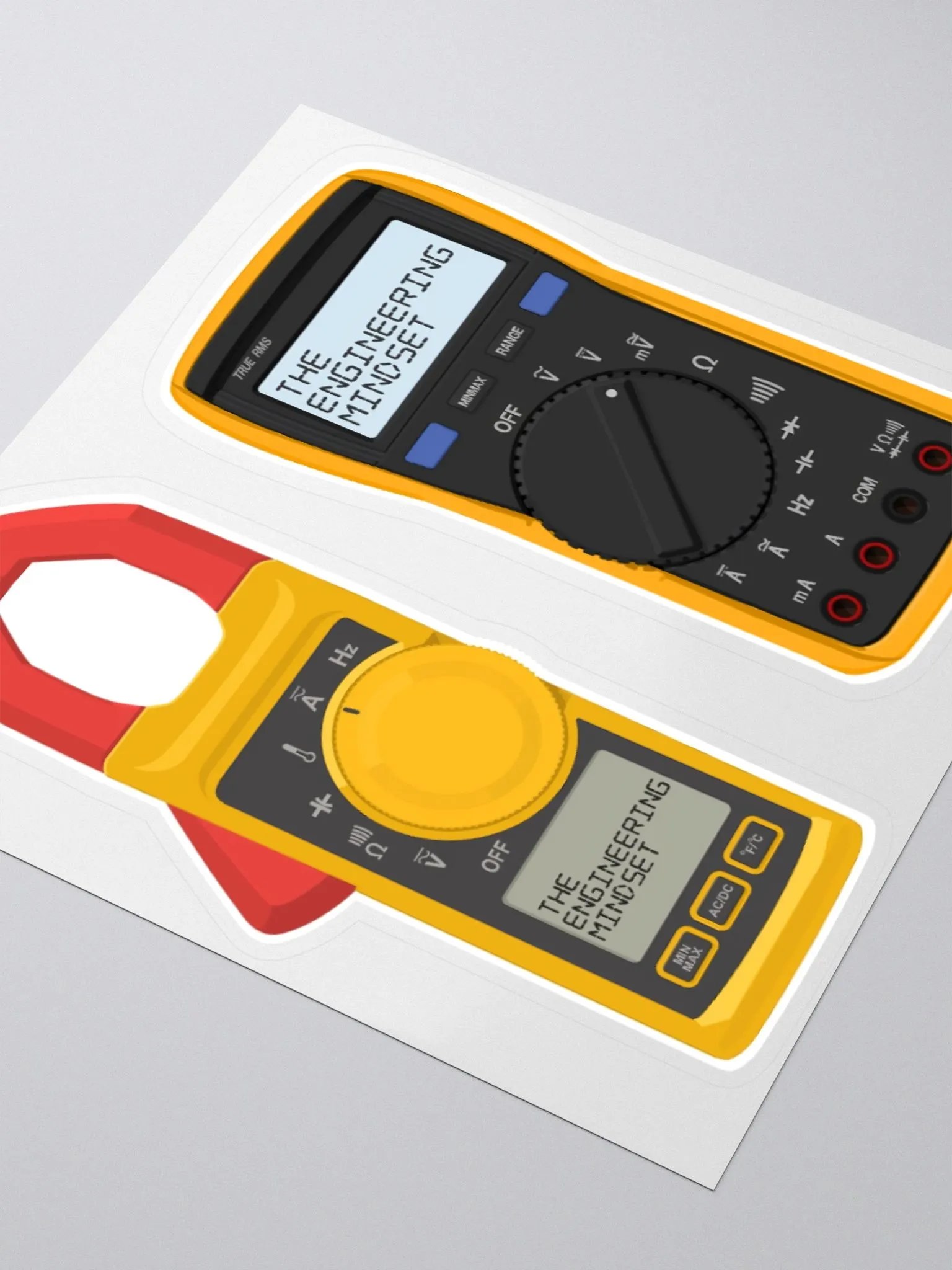 Clamp meter and miltimeter - stickers product image (3)