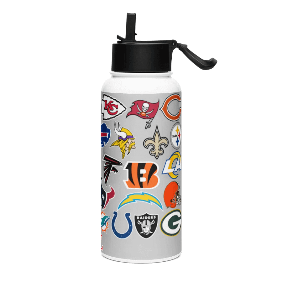 Team Logos Stainless Steel Water Bottle product image (3)