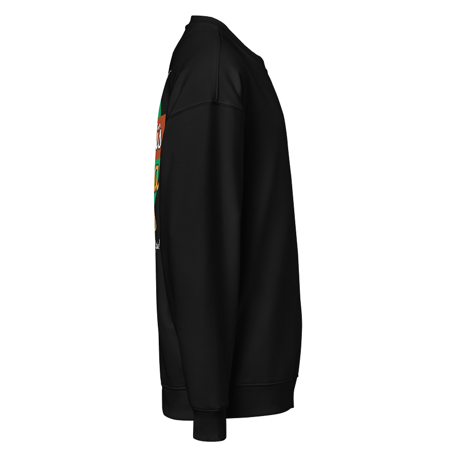 Black Oversized Cannoli's Pizza Sweater product image (4)