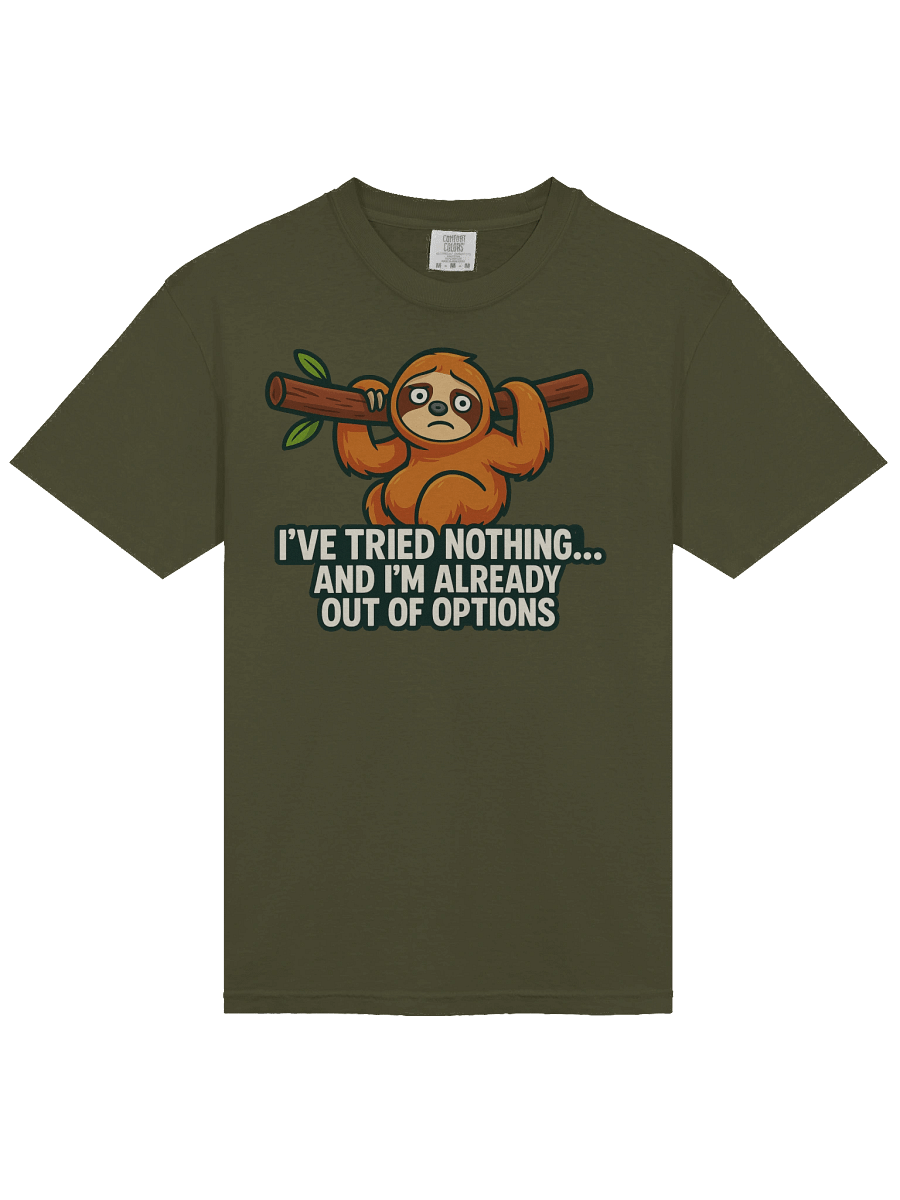 Sloth 'Out of Options' Heavyweight Tee product image (35)