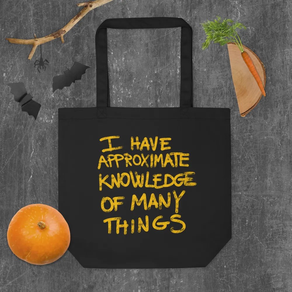 Demon Cat With Text Double Sided Totebag - Black product image (9)