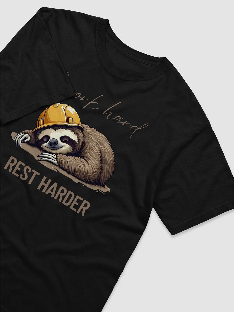 Rest Harder Sloth Construction T-Shirt product image (27)