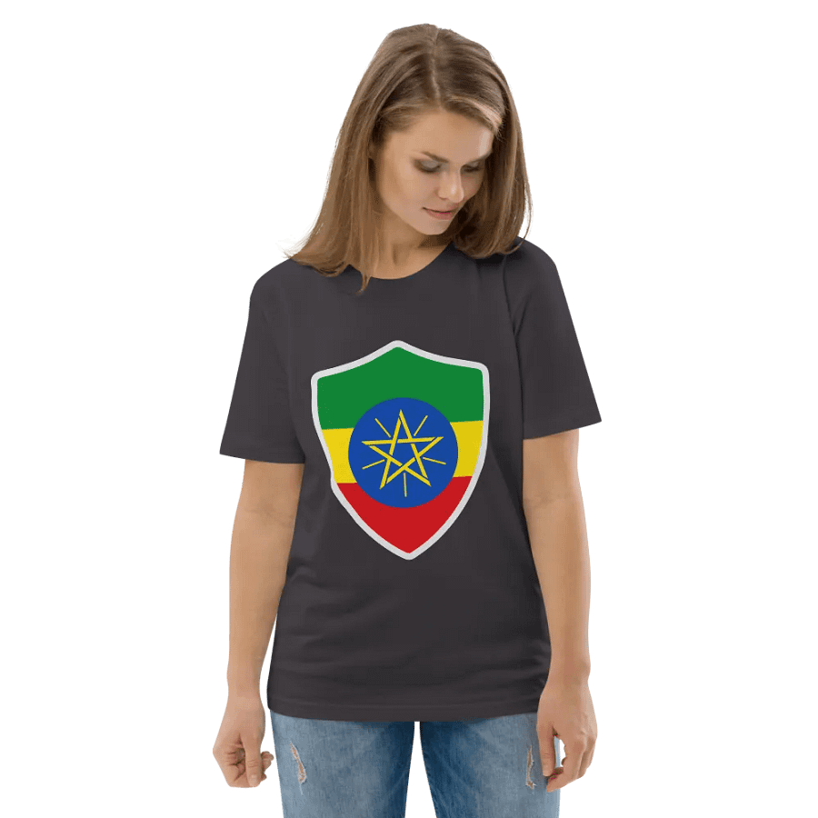 Ethiopian Pride Emblem Organic Tee product image (140)