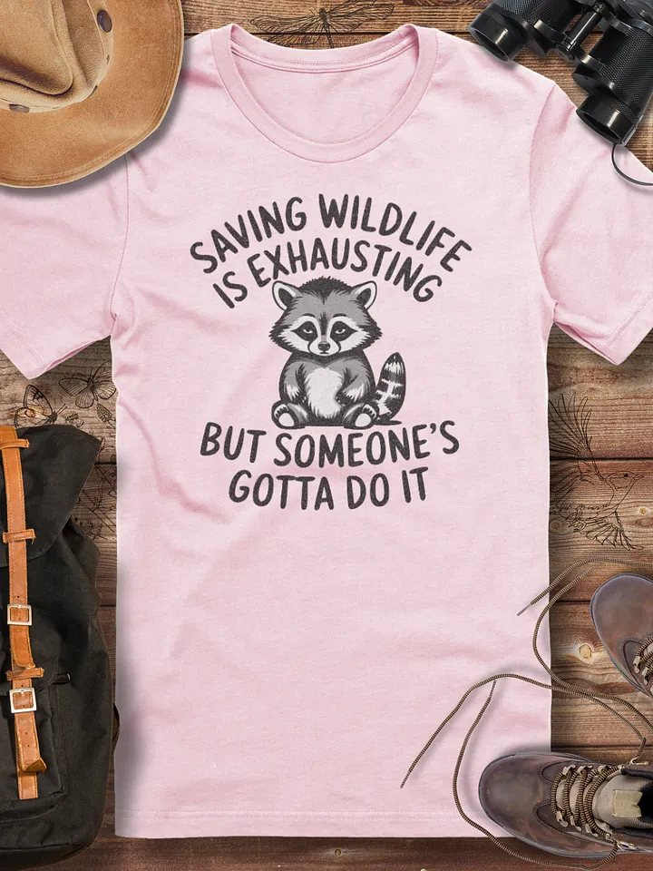 Wildlife rehab shirt, vet nurse tee, funny raccoon rescue shirt, cute animal shirt, animal carer gift, zoo vet tee, wildlife worker tee, raccoon lover gift, product image (11)
