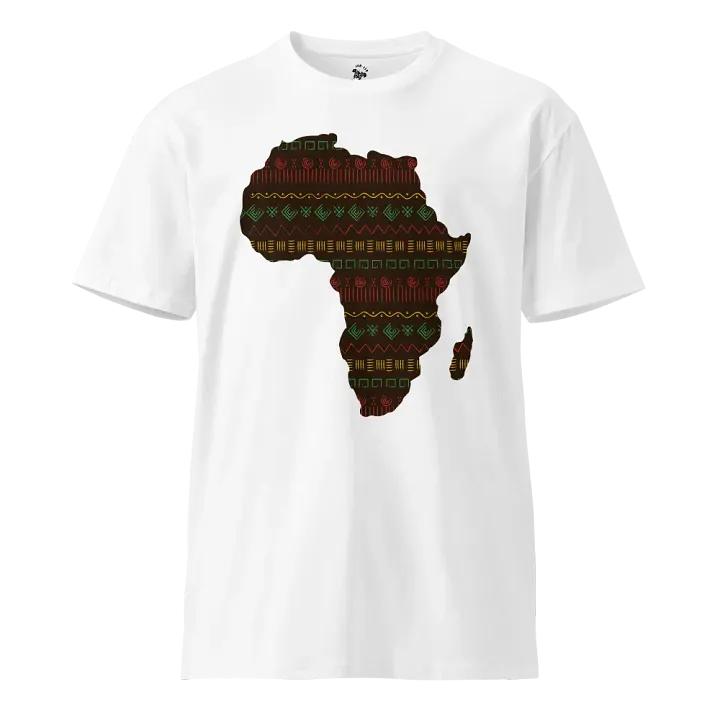 IN MY ROOTS - Men's Brown Colourful African Map Tee product image (1)