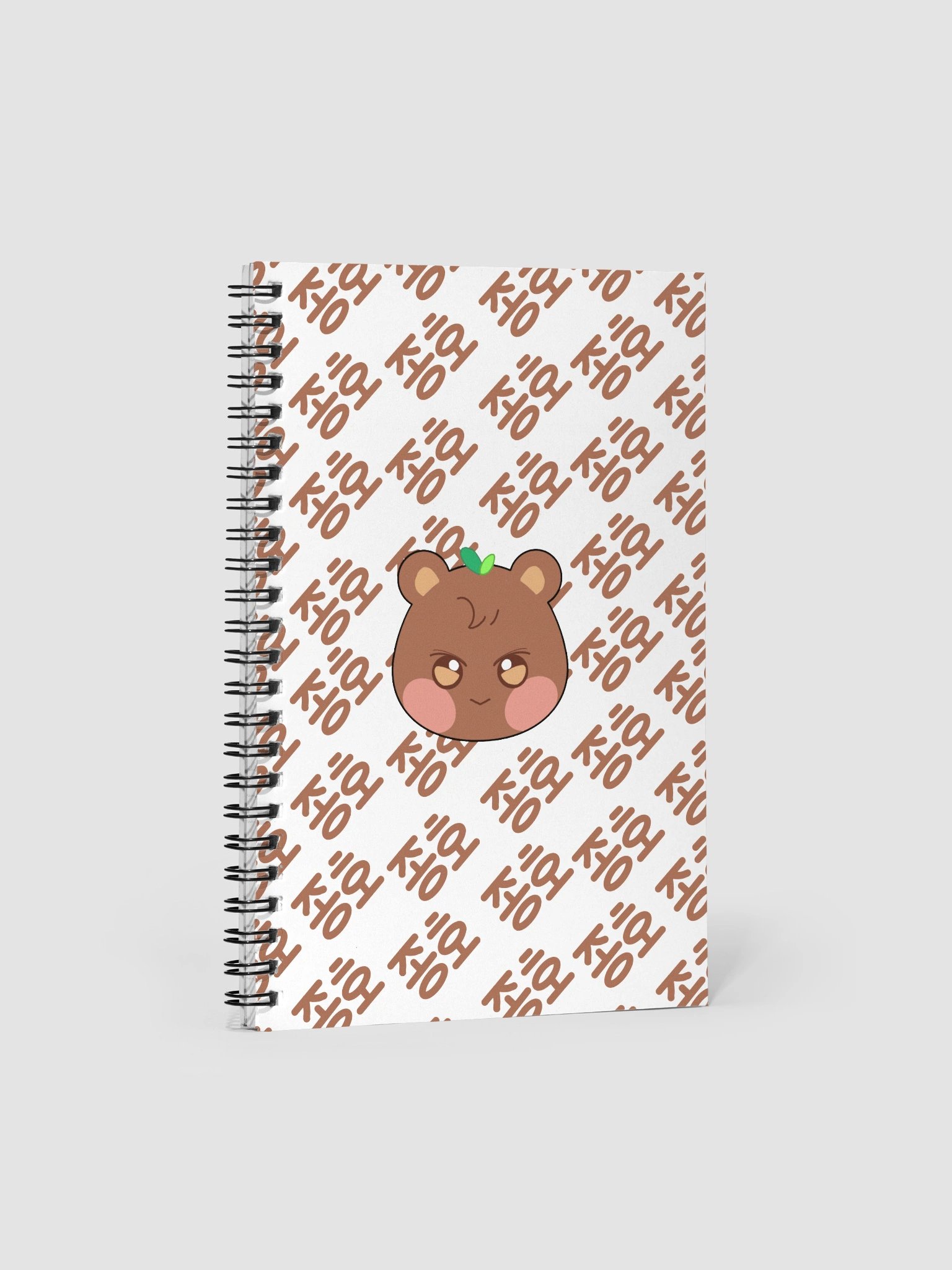 Jjongbear name print notebook product image (1)
