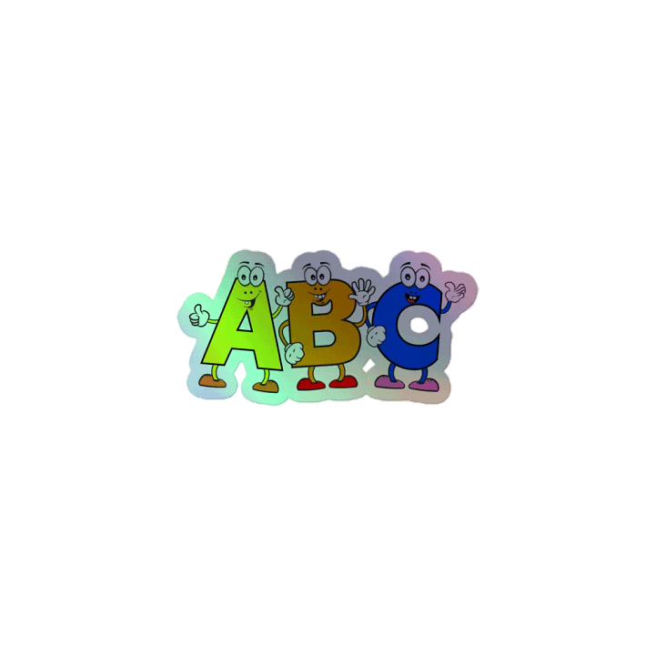 ABC Holographic Cartoon Character Sticker product image (1)