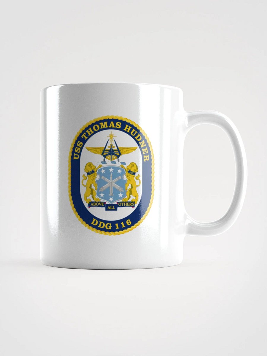 USS Thomas Hudner DDG 116: White Coffee Cup product image (1)