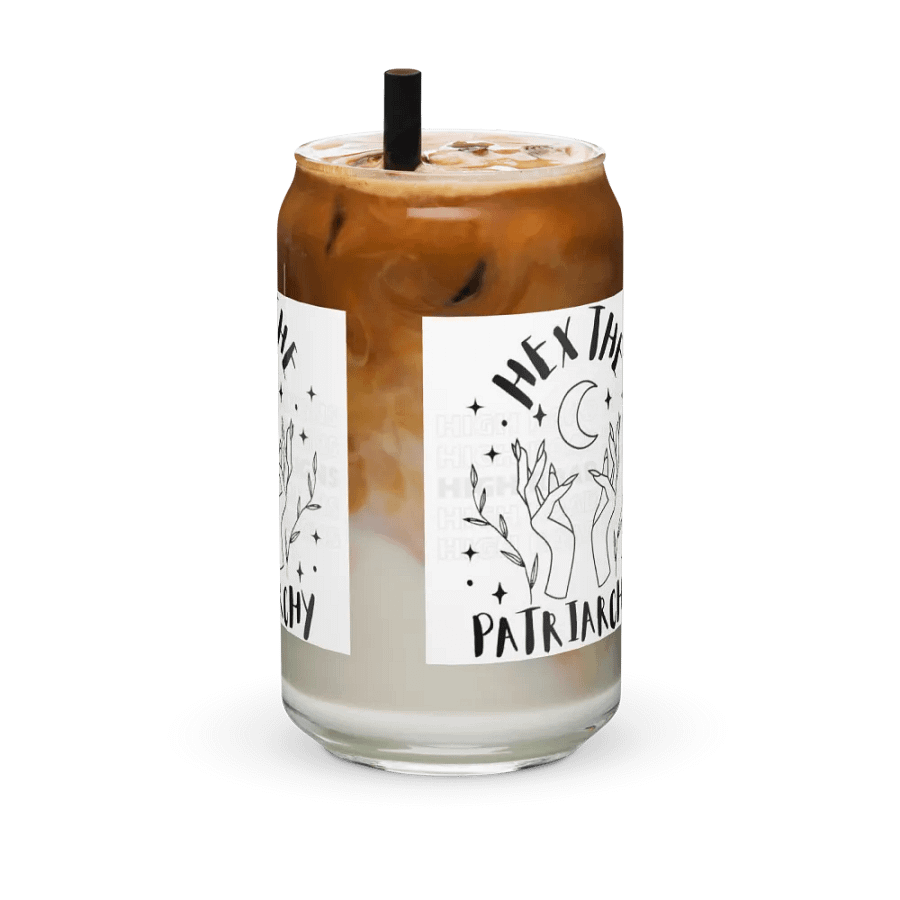 Hex The Patriarchy glass cup product image (42)