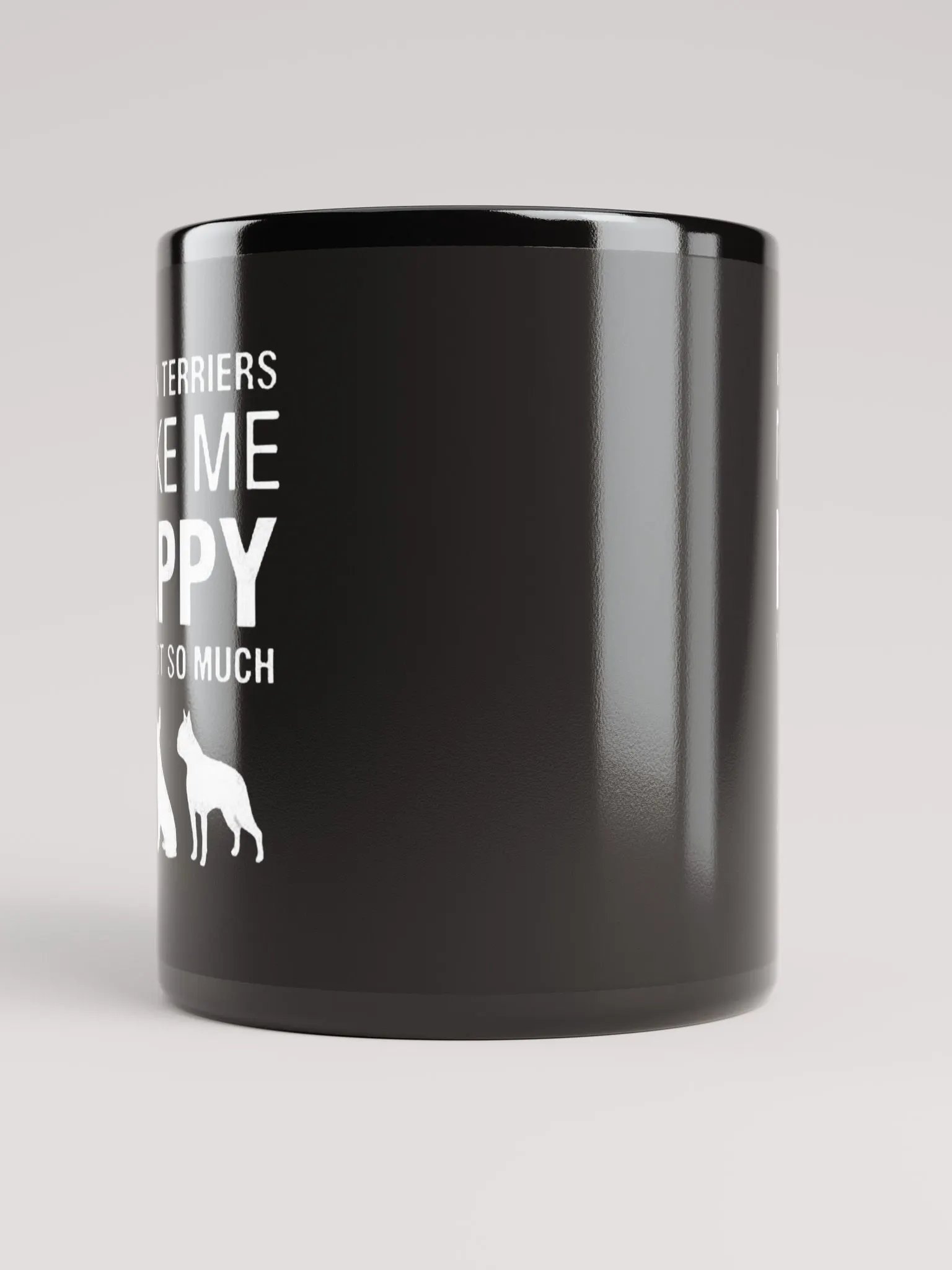 Boston Terriers Make Me Happy - Glossy Mug product image (5)