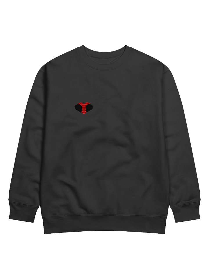 Matching Road Helmet Heart (Black-Left) | Crewneck product image (2)